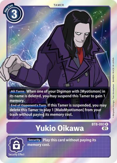 Yukio Oikawa BT8-093 R New Awakening Digimon card