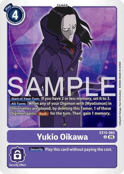Yukio Oikawa EX10-065 R Sinister Order Digimon card