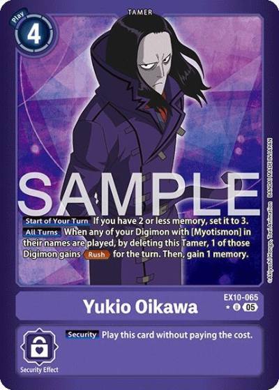 Yukio Oikawa Limited Foil EX10-065 R Sinister Order Digimon card