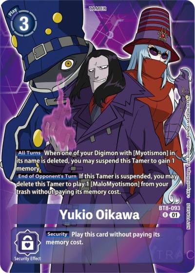 Yukio Oikawa Tamer Party Pack The Beginning BT8-093 R New Awakening Digimon card