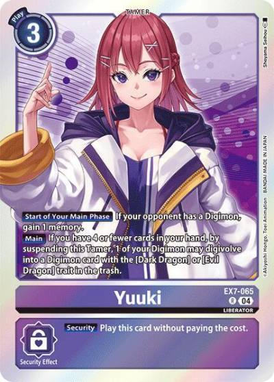Yuuki EX7-065 R Digimon LIBERATOR Digimon card