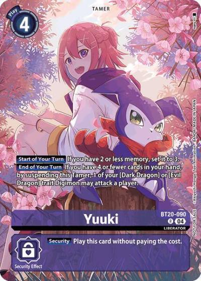 Yuuki Special Booster Ver25 Celebration Event BT20-090 R Release Special Booster 2.5 Celebration Event Cards Digimon card