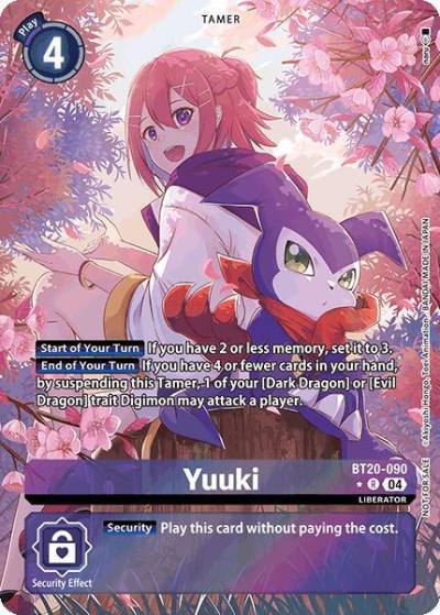 Yuuki Special Booster Ver25 Celebration Event Winner BT20-090 R Release Special Booster 2.5 Celebration Event Cards Digimon card