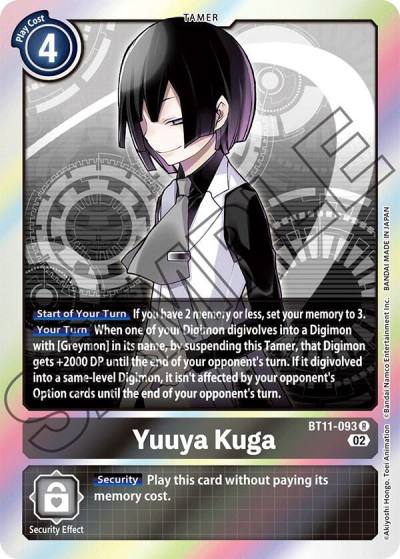 Yuuya Kuga BT11-093 R Dimensional Phase Digimon card