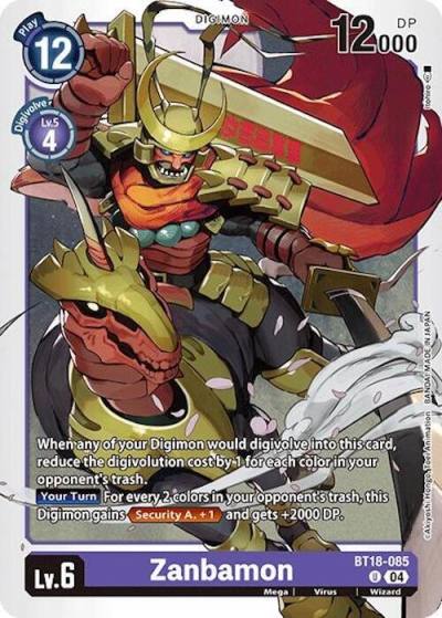 Zanbamon BT18-085 U Release Special Booster 2.0 Digimon card