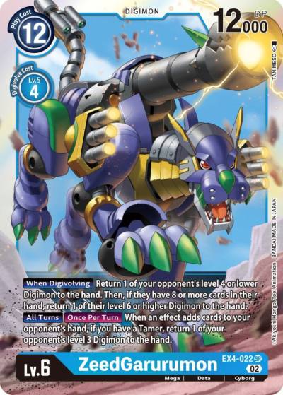ZeedGarurumon EX4-022 SR Alternative Being Booster Digimon card