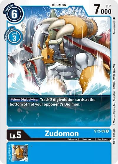 Zudomon - ST2-09 (Tamer Battle Pack 1) ST2-09 U Starter Deck 02: Cocytus Blue Digimon card