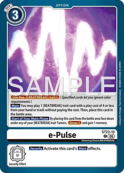 e-Pulse ST23-15 C Starter Deck 23: Beatbreak Digimon card